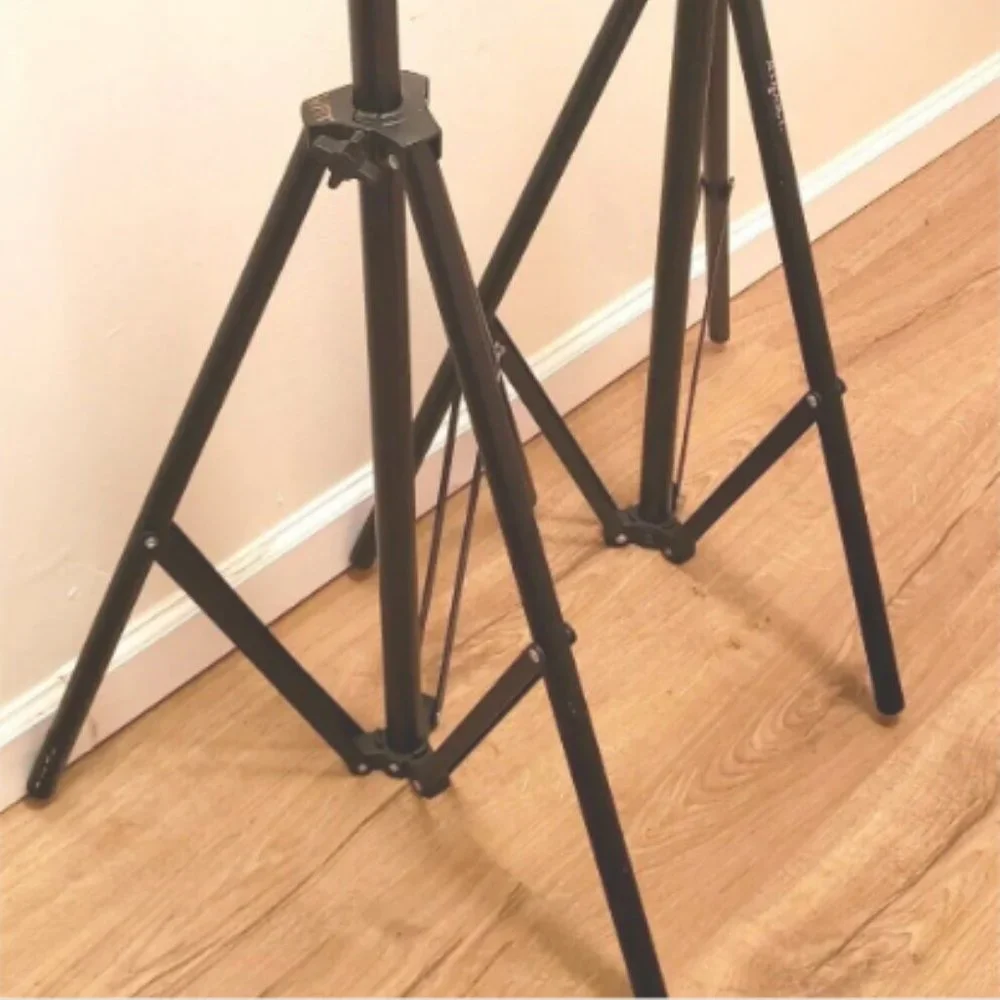 2 Photo Light Stands fully adjustable Tripods 54
